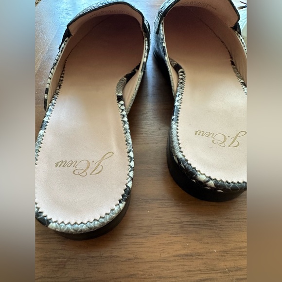 Academy Penny Loafer Mules in Snake Embossed Leather - Picture 5 of 7